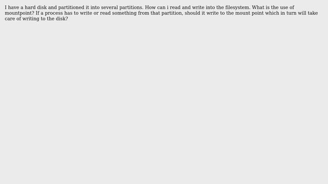 Unix & Linux: How to read and write to a filesystem in linux? смотреть онлайн