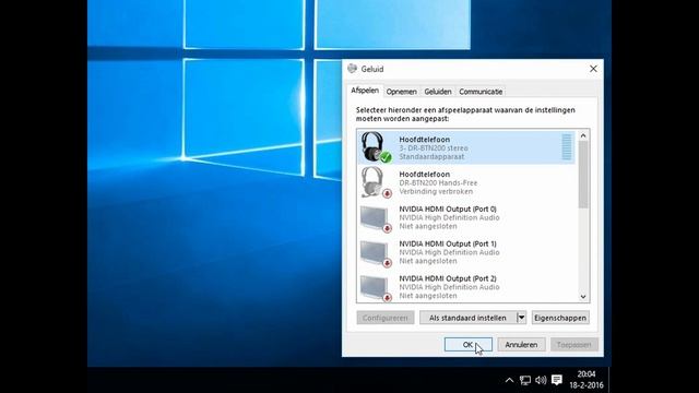 Windows - Kies via welk apparaat het geluid moet worden afgespeeld смотреть онлайн