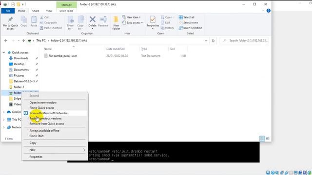 konfigurasi samba menggunakan user login group di server Debian 10 смотреть онлайн