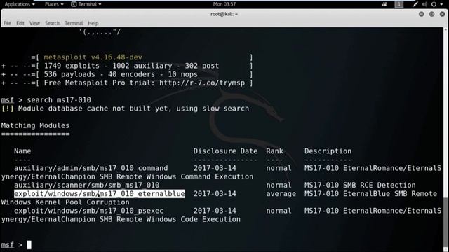 Lecture 22 Metasploit Exploiting System Software II смотреть онлайн