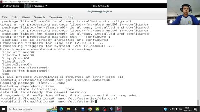 Tutorial konfigurasi VoIP dengan virtual Debian смотреть онлайн
