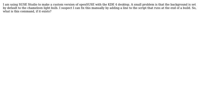 Unix & Linux: How to change desktop background via terminal on openSUSE? смотреть онлайн