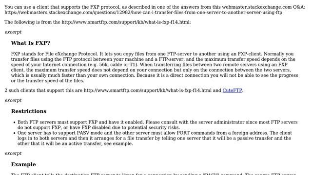 Unix & Linux: How to transfer files between two ftps? (2 Solutions!!) смотреть онлайн