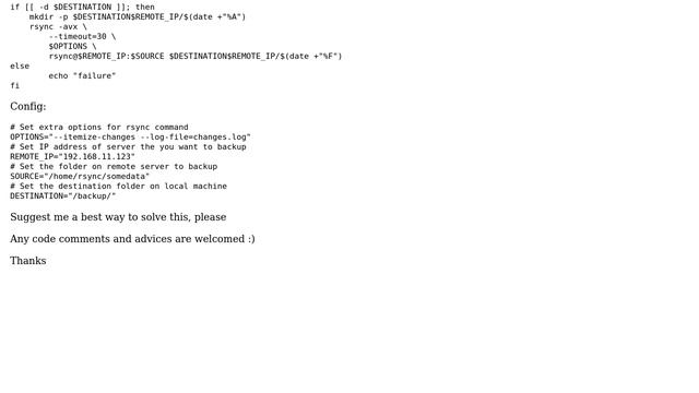 Unix & Linux: Rsync backup script for multiple servers смотреть онлайн