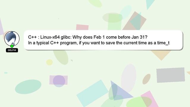 C++ : Linux-x64 glibc: Why does Feb 1 come before Jan 31? смотреть онлайн