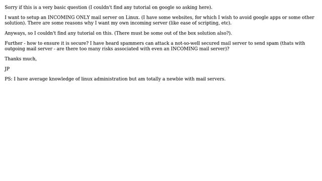 DevOps & SysAdmins: How to setup INCOMING ONLY mail server on Linux? смотреть онлайн