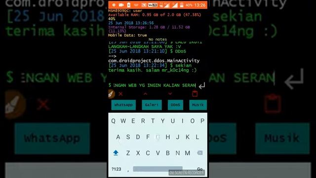 TUTORIAL CARA DDOS ATTACK DI ANDROID MUDAH BY MSH смотреть онлайн