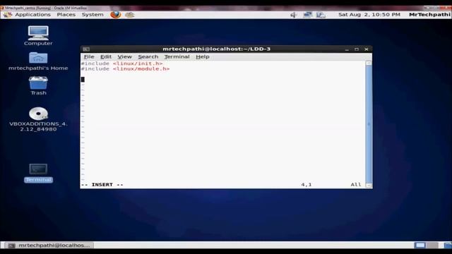 Linux Device Drivers - Implementing and Running Hello world program смотреть онлайн