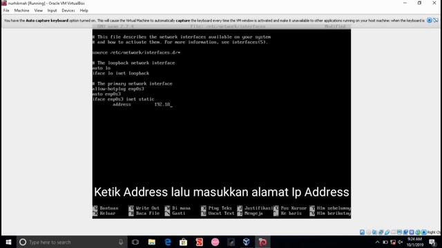 Tutorial Mengkonfigurasi IP ADDRESS DiLinux Pada Debian 9.5 смотреть онлайн