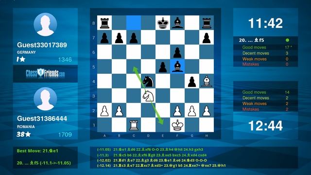 Chess Game Analysis: Guest31386444 - Guest33017389 : 0-1 (By ChessFriends.com) смотреть онлайн