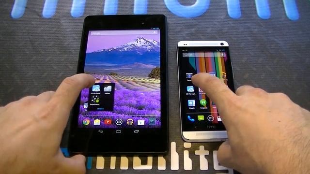 New Nexus 7 vs. HTC One Android 4.3 speed comparison смотреть онлайн