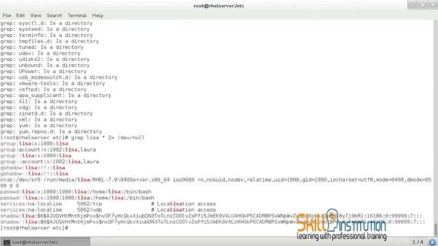 Linux Administration -Working with GREP Utility Chapter 9 смотреть онлайн