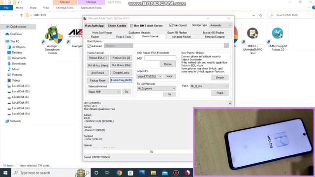 Redmi Note 9 Pro Frp Lock Remove UMT | All Redmi Sideload ERASE FRP+DISABLE MI CLOUD Done UMT Tool смотреть онлайн