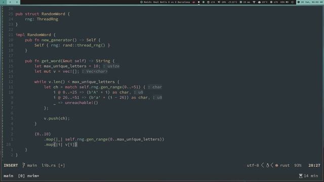 RDT #5 - Program Random Word Generator di Rust (rand crate) смотреть онлайн