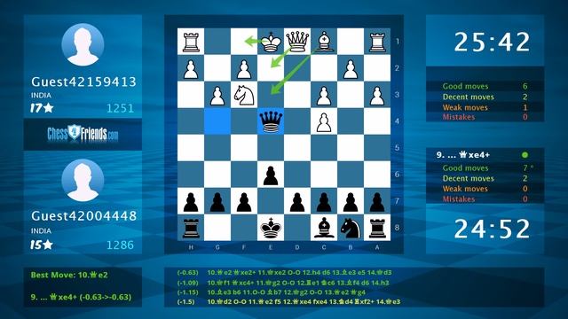 Chess Game Analysis: Guest42159413 - Guest42004448 : 0-1 (By ChessFriends.com) смотреть онлайн