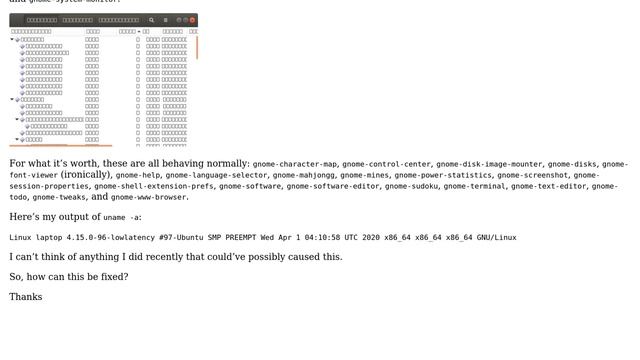 Unix & Linux: broken fonts on some gnome apps смотреть онлайн