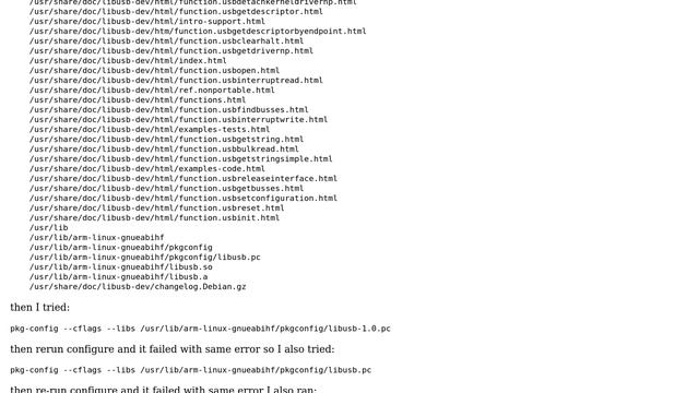 Ubuntu: GCC cannot find package libusb-dev смотреть онлайн