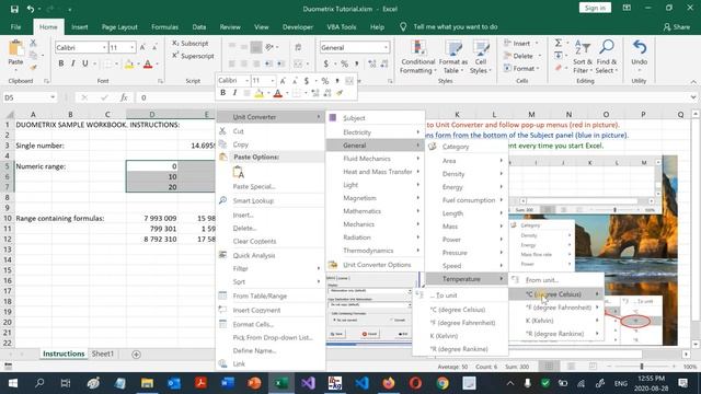 Duometrix Excel Add-in and Windows .exe Unit Converter смотреть онлайн