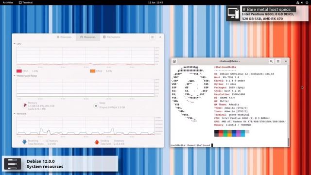 Debian 12 Gnome "Bookworm" overview | The universal operating system. смотреть онлайн