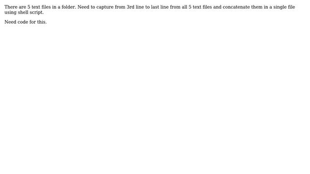 Unix & Linux: Capture lines from several files смотреть онлайн