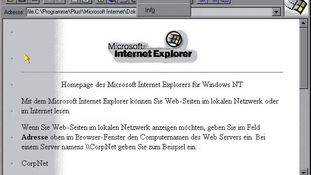 Microsoft Windows NT 4.0 Workstation German VGA (1996) - Microsoft Internet Explorer 2.0 (1995-1996 смотреть онлайн