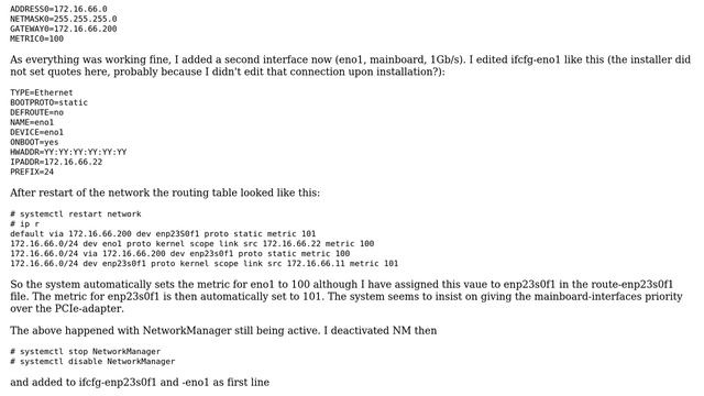CentOS7: Multiple Interfaces, default route (2 Solutions!!) смотреть онлайн