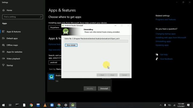 How to completely remove or uninstall Android Studio || Uninstall android studio #androidstudio смотреть онлайн