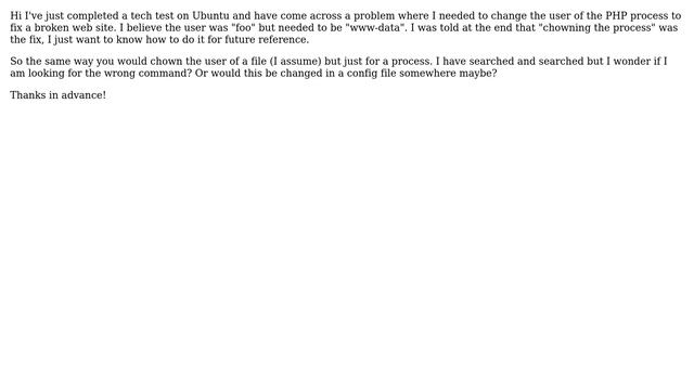 Ubuntu: How can I change the owner of a process? смотреть онлайн