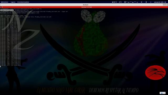 Rarcrack - Test de velocidad al recuperar contraseñas con CPU i7-4770k смотреть онлайн