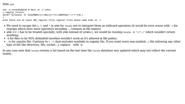 Unix & Linux: Count number of files that are not symbolic links in output from "locate" смотреть онлайн
