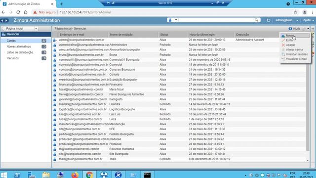 Criando uma conta de e mail no servidor e mails Zimbra смотреть онлайн