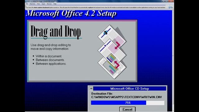 How to install MS Office on windows 3.1 - Virtual Machine смотреть онлайн