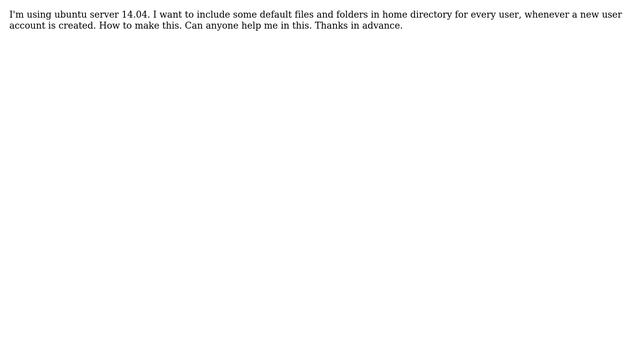 Including default files and folders in User's home directory смотреть онлайн