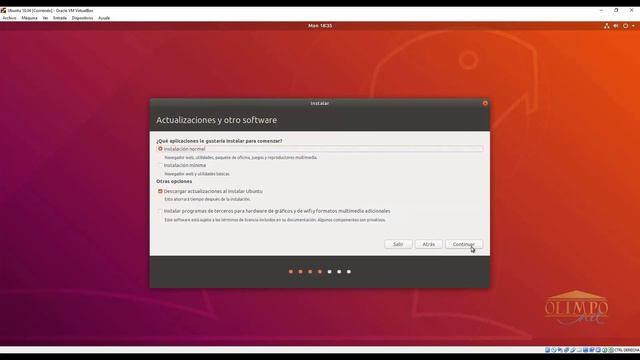 Instalación de Ubuntu 18.04 en VirtualBox смотреть онлайн
