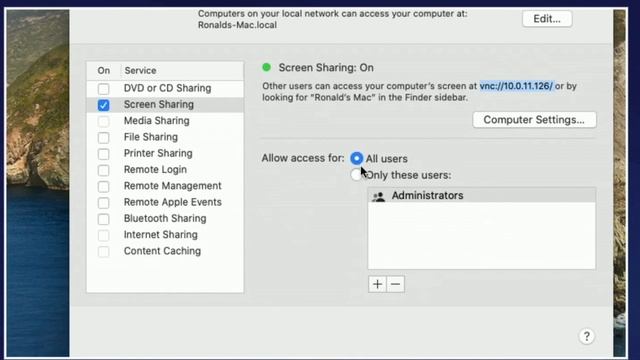 contrôler une machine MAC os par ultra vnc смотреть онлайн