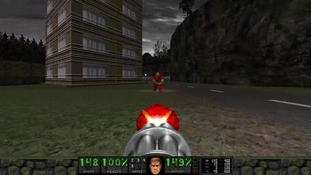 Doom 2 - Lost Civilization (Map 14: Downtown) UV-Max Blind (WAD Author: Jaska) смотреть онлайн