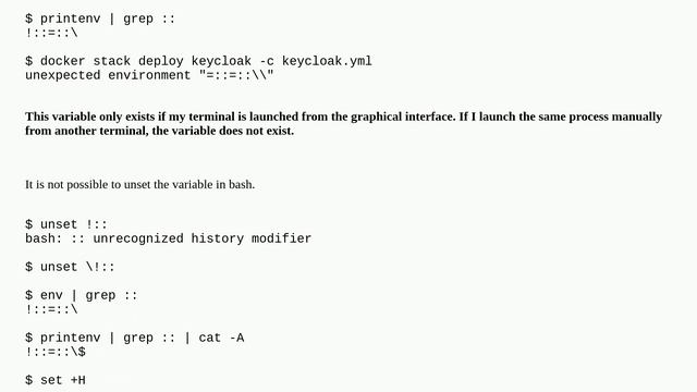 Bash terminals launched from windows UI have an invalid !::=:: variable set смотреть онлайн