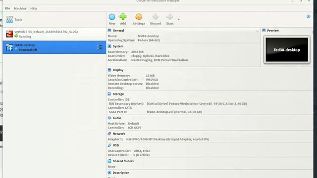 Fedora 38 Install on virtualbox смотреть онлайн