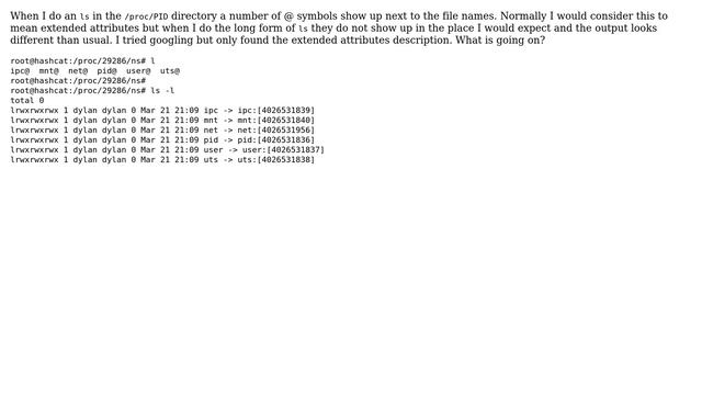 Unix & Linux: What does the @ symbol mean on filenames смотреть онлайн
