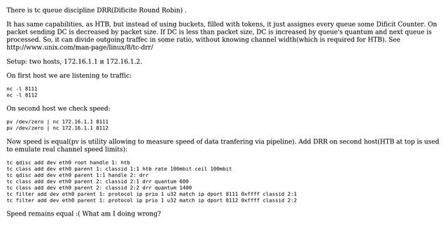 Linux qos: tc DRR qdisc does not work (2 Solutions!!) смотреть онлайн