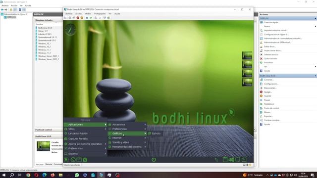 Bodhi Linux 6.0.0 sobre Hyper-V смотреть онлайн