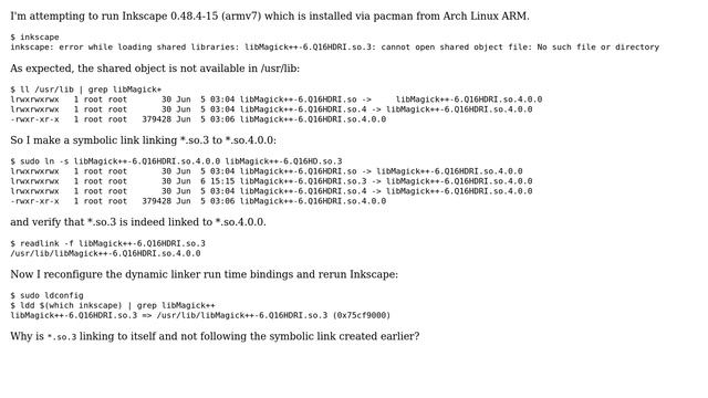 Unix & Linux: ldconfig not following user-created symbolic link смотреть онлайн