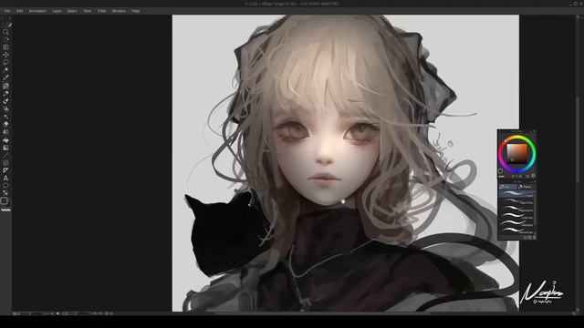 【CLIP STUDIO】Veste - Painting Process смотреть онлайн