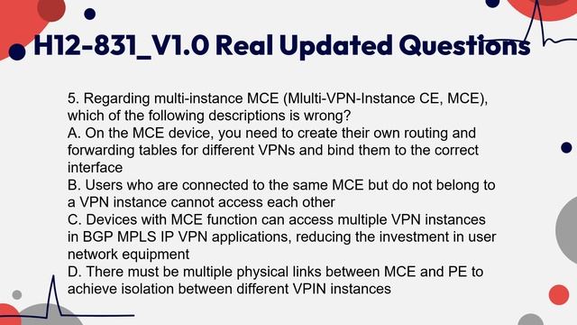 H12-831_V1.0 Huawei Certification Real Updated Questions смотреть онлайн