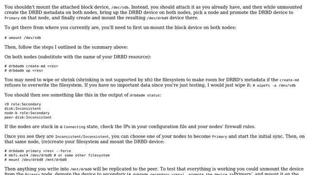 DevOps & SysAdmins: /dev/sdb1 Device or resource busy смотреть онлайн