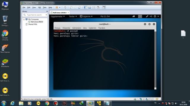 Kali Linux Parola Değiştirme, Güncelleme, Kali Linux Password Change, Update смотреть онлайн
