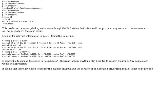 Unix & Linux: Realtek audio issues on OpenBSD 5.2 смотреть онлайн