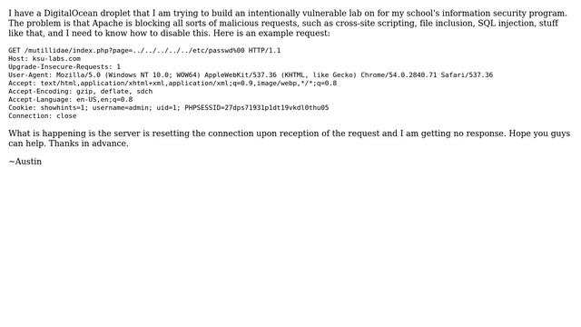 Ubuntu: Apache on Ubuntu blocking all XSS attempts смотреть онлайн