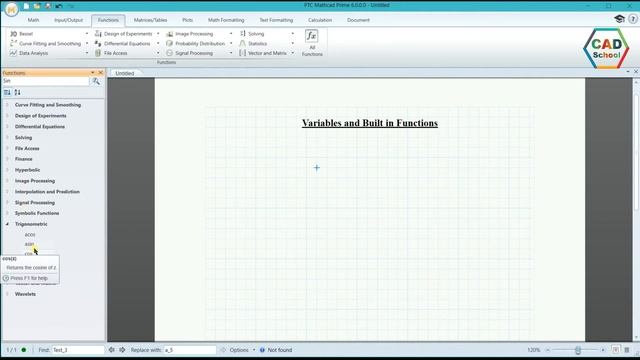 Mathcad Prime Tutorial - 2.1. Variables and Built in functions in Mathcad Prime - Mathcad Myanmar смотреть онлайн