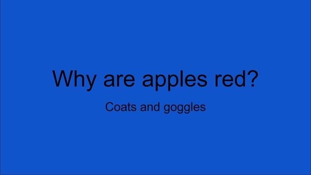 Why are apples red? смотреть онлайн